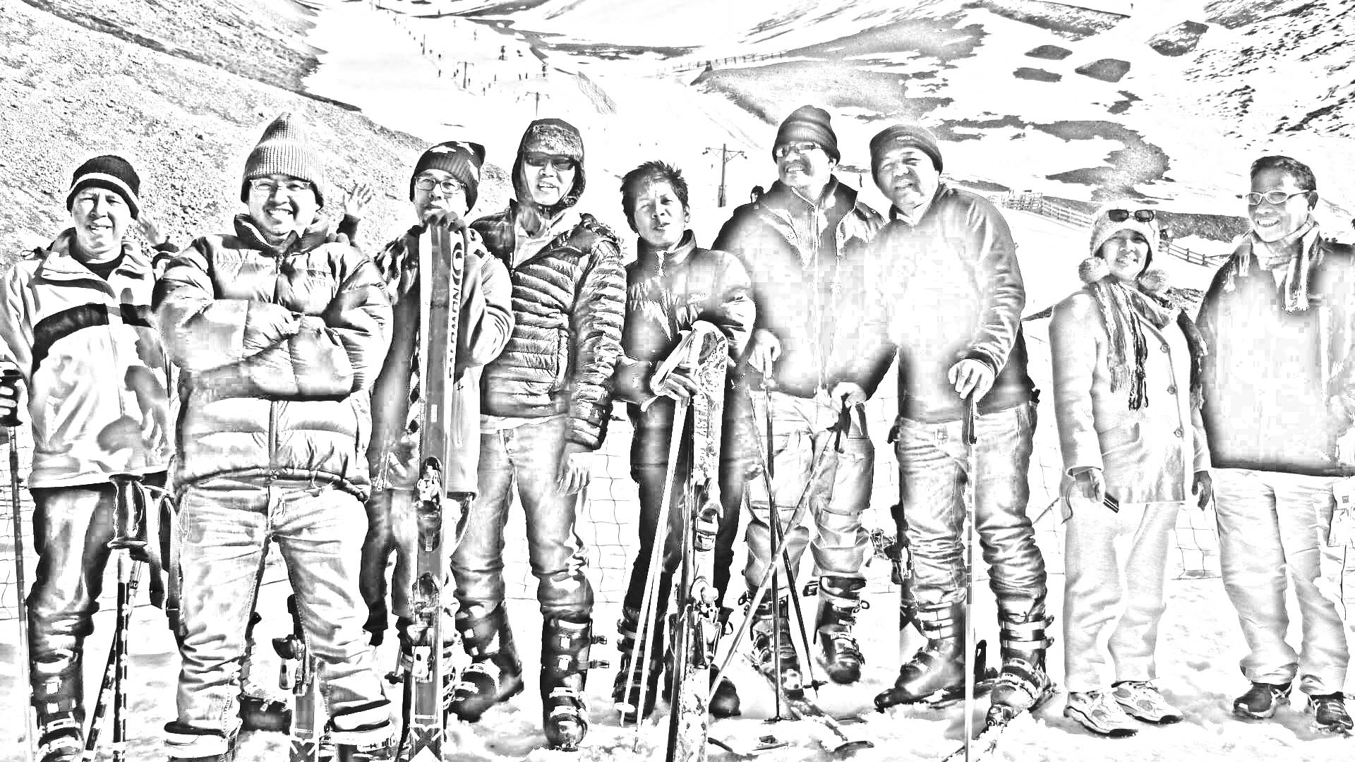Me and My Friends in a Skii Trip